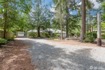 Driveway towards House