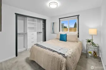 Primary bedroom featuring an integrated storage closet.
