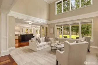 Windows on both stories let in so much natural light.