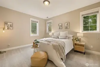 Third upstairs bedroom has attached Jack-n-Jill bath.