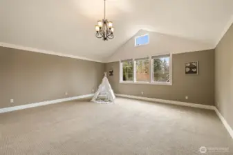 This large room is ready for anything...games, toys, a home theatre, crafts...the possibilities are endless.