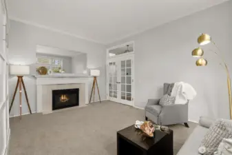 Transition back to formal Living room or keep as guest room with murphy bed