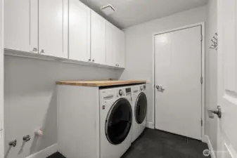 Updated laundry with folding