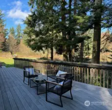 Enjoy nature and beauty from your entertainment sized deck, plumbed for a BBQ.