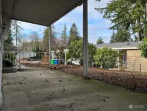 Large covered porch