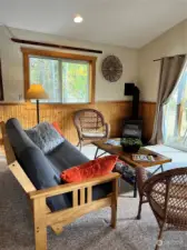 Livingroom with new propane fireplace