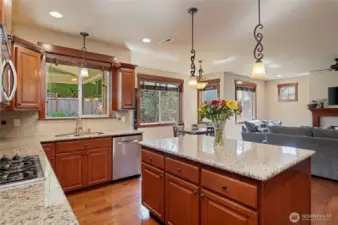 Open Kitchen to Gathering Room