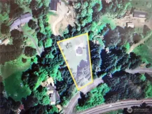 Aerial shot of property off Finn Hall Rd.