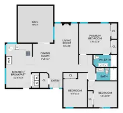 The home's floor plan.