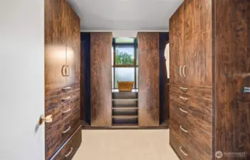 Primary walk-in closet