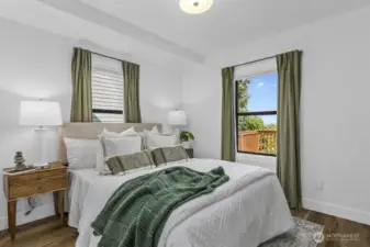 Main floor bedroom with beautiful views