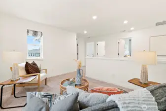 Upstairs loft flex space