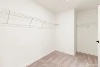 Primary walk in closet