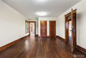 Bedroom with Ensuite 3/4 bath.  Plenty of room for Queen or King sized bed.