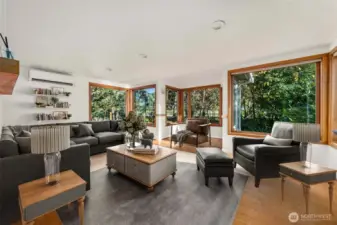 Virtually staged Family Room