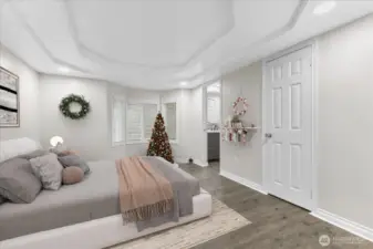 Spacious Primary Bedroom with En Suite bathroom and walk-in closet