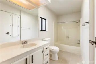 The primary bathroom