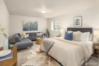 Very Large Guest Ensuite on lower level perfect for extended stays or multigenerational living.