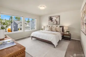 Large primary bedroom ensuite with plenty of room for a King.