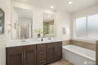 2nd full bath on upper level.