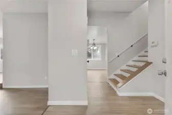 Inviting entry on main level