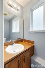 Convenient 1/2 Bathroom on lower level