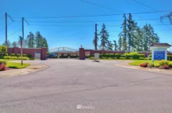 Entrance to the gated Community of Fairweather Cove Estates