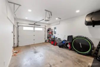 1-car garage with room for extra.