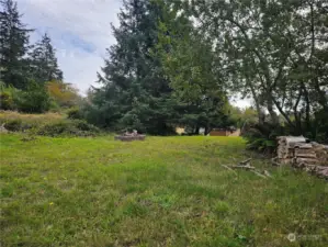 Upper area of property with firepit