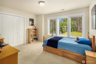 The 3rd bedroom upstairs with Jack and Jill Bathroom