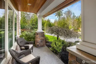 Relax on the covered front porch!