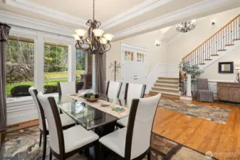 A magnificent open floor plan and elegance throughout this home.