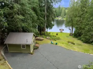 Lakeside tranquility ~ 178 FEET of WATERFRONT! Three lots make up nearly one ACRE! Build your dream home & cherish the memories.