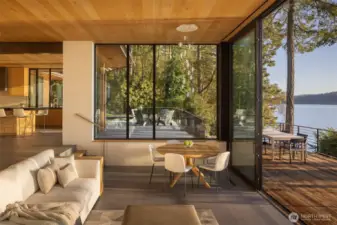 Madrona and fir frame your stunning views of outer-islands and the Salish Sea.