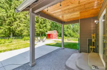 covered area on back patio