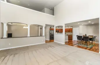 open floor plan to living room