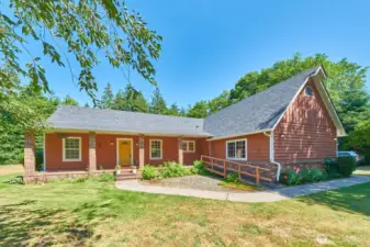 Set back on a large lot, this North Long Beach home offers both space and seclusion.