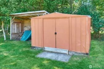 Storage and wood sheds to keep the firewood dry.