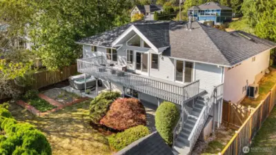 Gracefully situated on a meticulously landscaped lot.