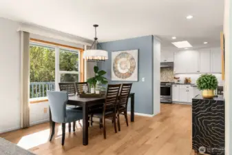 Defined spaces with room to entertain.