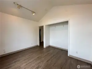 Upstairs Bedroom Two w/vaulted ceilings