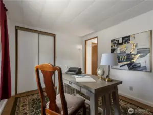 the third bedroom is smaller than the second but still is good sized.