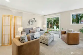 Bedroom 4 is large enough to be a family room and office combination