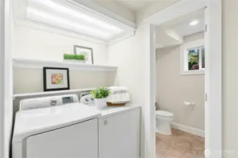 Separate laundry room