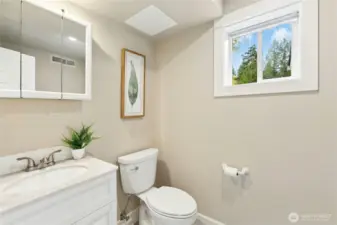 Half bath downstairs