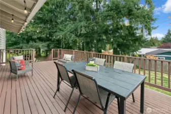 Enjoy outside dining