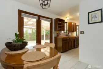 New tile and paint in Dining room
