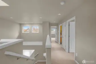 Upstairs 2 nice size bedrooms and a full bathroom