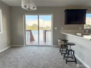 Dining area of the kitchen