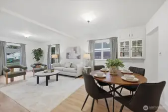 Roomy living & dining area. Beautiful luxury vinyl floors. Updated vinyl windows.